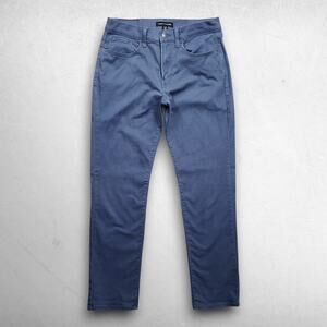 Lucky Brand 121 Slim Straight Chino Pants Men 30x30 Blue Stretch Timeless Preppy